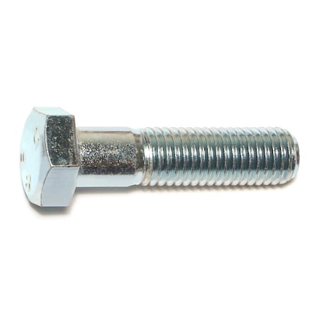 Class 8.8, M14-2.00 Hex Head Cap Screw, Zinc Plated Steel, 55 Mm L, 10 PK